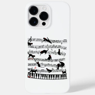 Coque Pour Pour iPhone 14 Pro Max Funny Chat Music Note, Cadeau Pour Piano Player, M