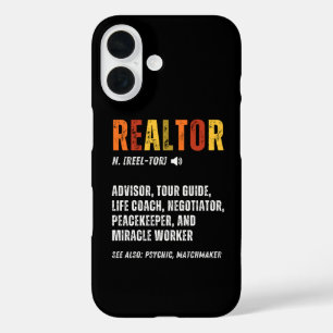 Coque Pour iPhone 16 Funny Courtier immobilier Realtor
