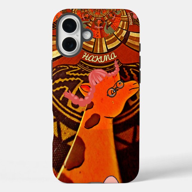 Coques Case-Mate iPhone Funny Elegant Giraffe Accessoré Style Africain (Verso)
