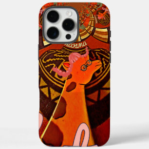 iPhone 16 Pro Max Case Funny Elegant Giraffe Accessoré Style Africain