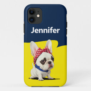 Case-Mate iPhone Case Funny Frenchie Rosie la parodie du Riveter