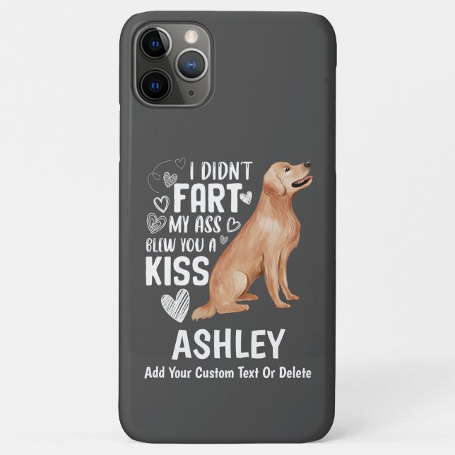 Coques Case-Mate iPhone Funny Golden retriever Fart Kiss Cool Amoureux des (Dos)