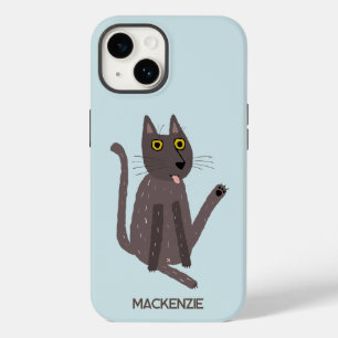 Coque Pour iPhone 14 Funny Humour de chat personnalisé
