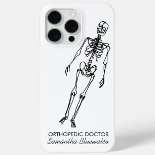Coque iPhone 15 Pro Max Funny Skeleton orthopédique docteur sculpter os