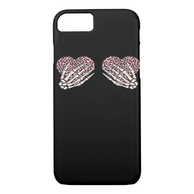 Coques Case-Mate iPhone Funny Valentines Jour Squelette Mains Coeurs Fille (Dos)
