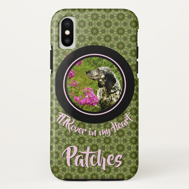 Coques Case-Mate iPhone FURever Dans Mon Coeur Vert Motif Pet Modèle (Dos)