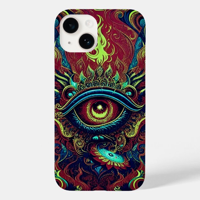 Coques Case-Mate iPhone Fusion Spirituelle - OEil Flamant (Verso)