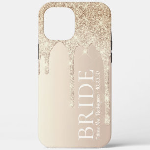 iPhone Case Futur épouse Gold Glitter Drip Case-Mate iPhon