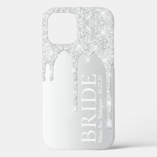 Case-Mate iPhone Case Futur épouse Mrs Silver Glitter Drip