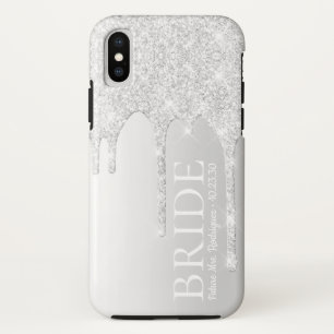 Case-Mate iPhone Case Futur mariée Mme Silver Parties scintillant Drip