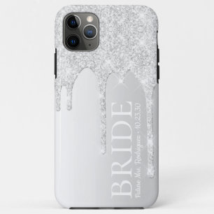 Case-Mate iPhone Case Futur mariée Mme Silver Parties scintillant Drip