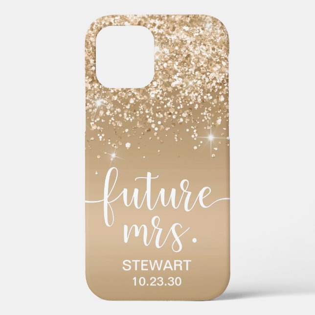 Coques Case-Mate iPhone Futur Mme Gold Parties scintillant Coque-coque iph (Verso)