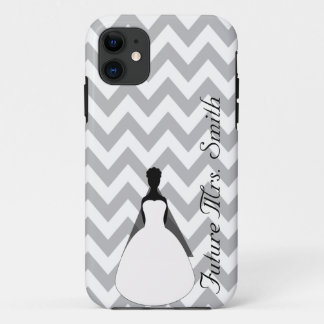Etui iPhone Case-Mate Future Mme grise Bride To Be de Chevron