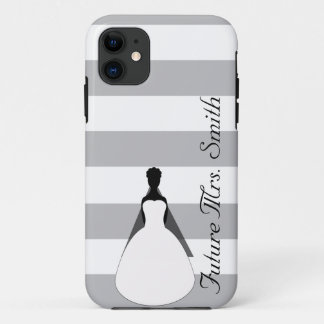 Etui iPhone Case-Mate Future Mme grise et blanche Bride To Be