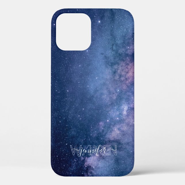 Coques Case-Mate iPhone Galaxie bleu violet (Verso)