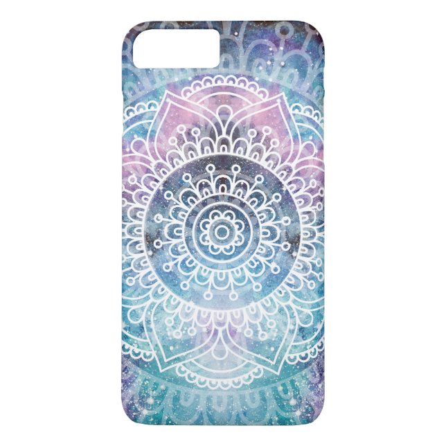 Coques Case-Mate iPhone Galaxie d'aquarelle du motif | de mandala (Dos)