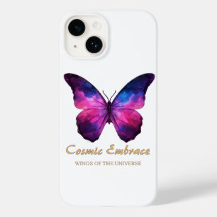 Coque Pour iPhone 14 Galaxie Papillon Cosmique Ailes