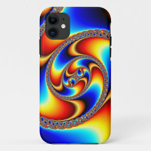 Coque iPhone 11 Galaxie spirale - Art fractal