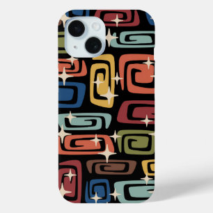 Coque Pour iPhone 15 Galaxies cosmiques modernes du milieu du siècle