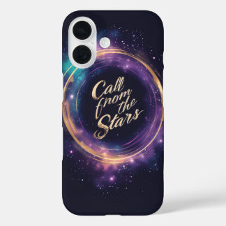 Coque Pour iPhone 16 Galaxy Speech Bubble with Stylized Text Design
