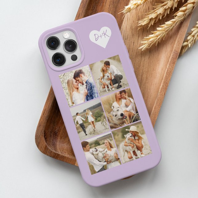 Coques Case-Mate iPhone Galerie Monogrammed de 8 Photos Personnalisées Coq (Créateur téléchargé)