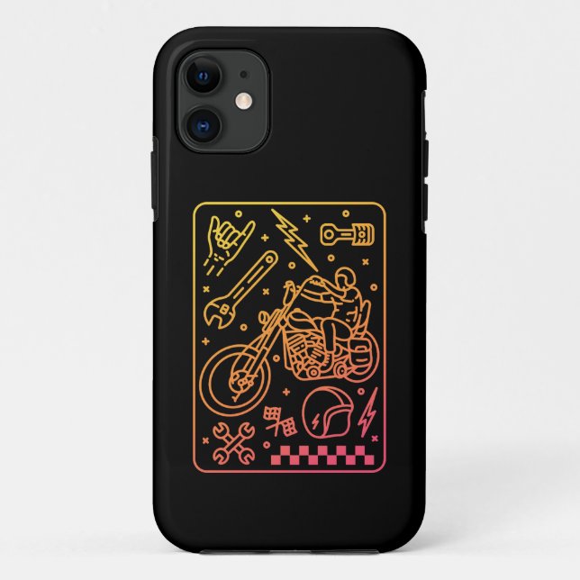 Coques Case-Mate iPhone Garage de moto personnalisé 3 (Dos)