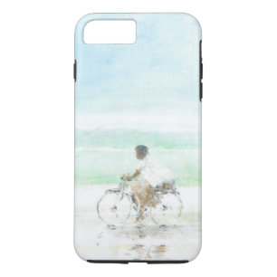 Coque iPhone 8 Plus/7 Plus Garçon sur la bicyclette