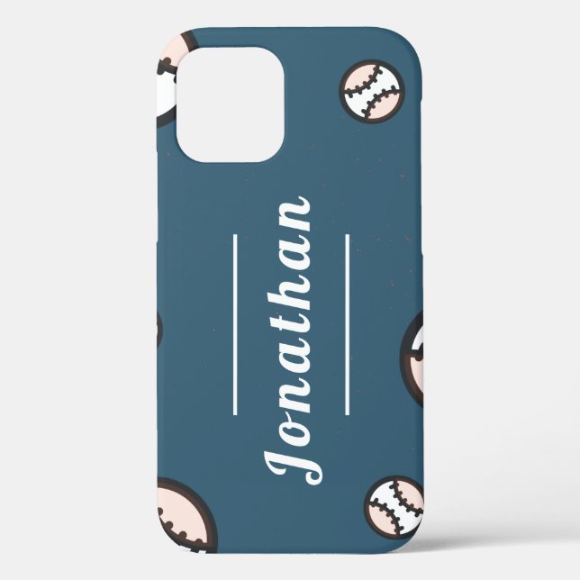 Coques Case-Mate iPhone Garçons Filles Baseball Personnalisé Joueurs Nom É (Verso)