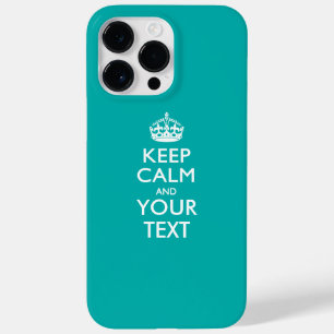 Coque Pour Pour iPhone 14 Pro Max Garde calme personnalisé ET Votre Texte