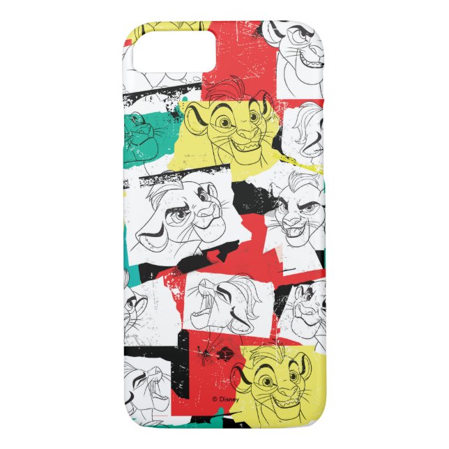 Coques Case-Mate iPhone Garde de Lion| Motif des expressions Kion (Dos)