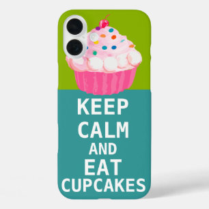 iPhone 16 Plus Case GARDER CALME et manger Cupcakes changer aqua n'imp