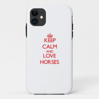 Coque Case-Mate Pour iPhone Gardez le calme et aimez les chevaux