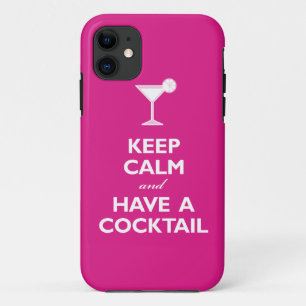 Case-Mate iPhone Case Gardez le calme et ayez un cocktail (les roses