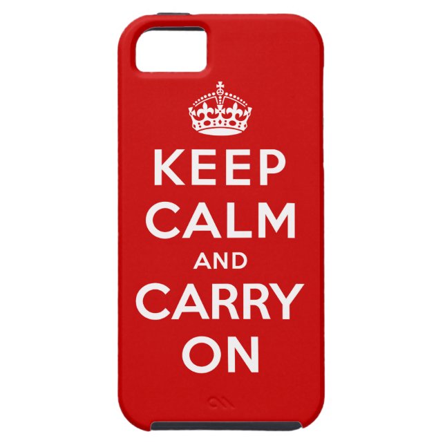 Coques Case-Mate iPhone Gardez le calme et continuez (Dos)