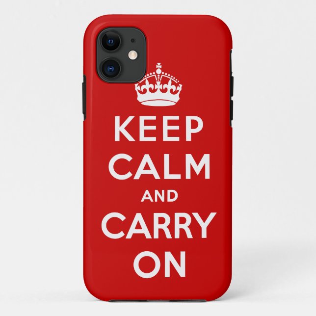 Coques Case-Mate iPhone Gardez le calme et continuez (Dos)