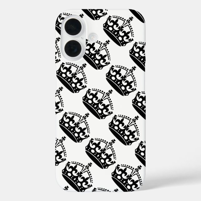 Coques Case-Mate iPhone Gardez le calme et continuez sur la couronne (Verso)