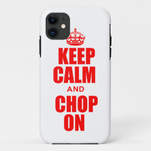 Coques Pour iPhone Gardez le calme et coupez sur le cas de l'iPhone 5