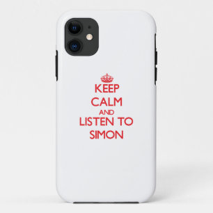 Case-Mate iPhone Case Gardez le calme et écoutez Simon