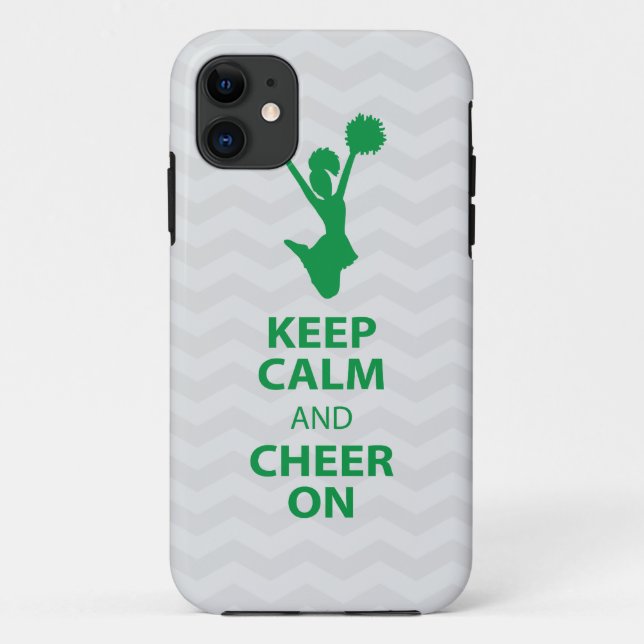 Coques Case-Mate iPhone GARDEZ LE CALME et ENCOURAGEZ DESSUS - VERT - le (Dos)