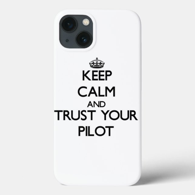 Coques Case-Mate iPhone Gardez le calme et faites confiance à votre pilote (Verso)