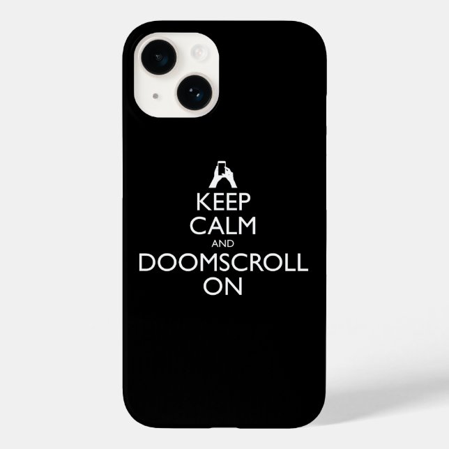 Coques Case-Mate iPhone Gardez Le Calme Et Faites Défiler Le Défilement (Verso)
