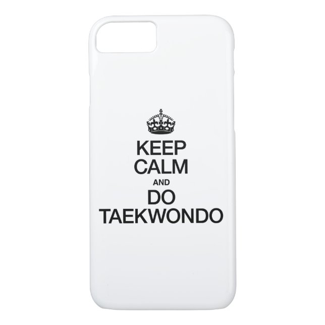 COQUES Case-Mate iPhone GARDEZ LE CALME ET FAITES TAEKWONDO (Dos)