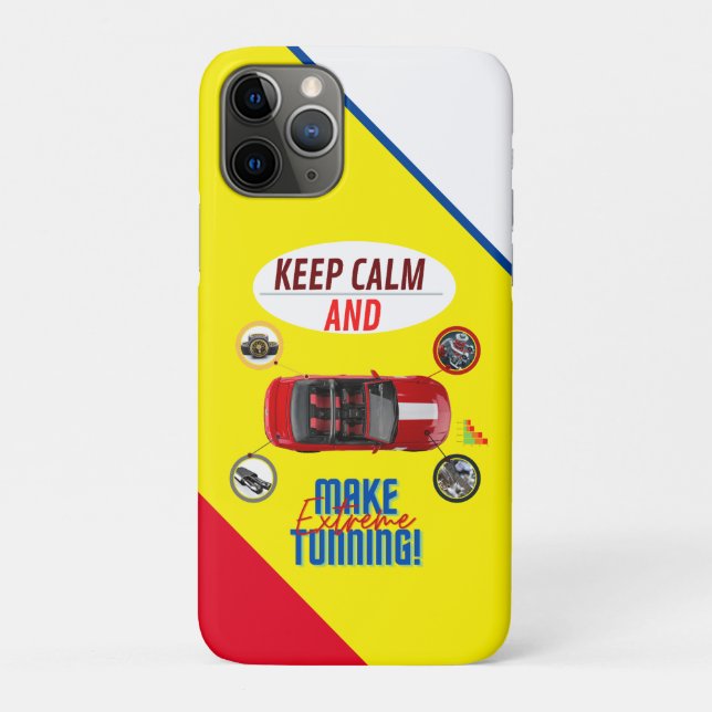 COQUES Case-Mate iPhone GARDEZ LE CALME ET FAITES UN TUNNING EXTRÊME (Dos)