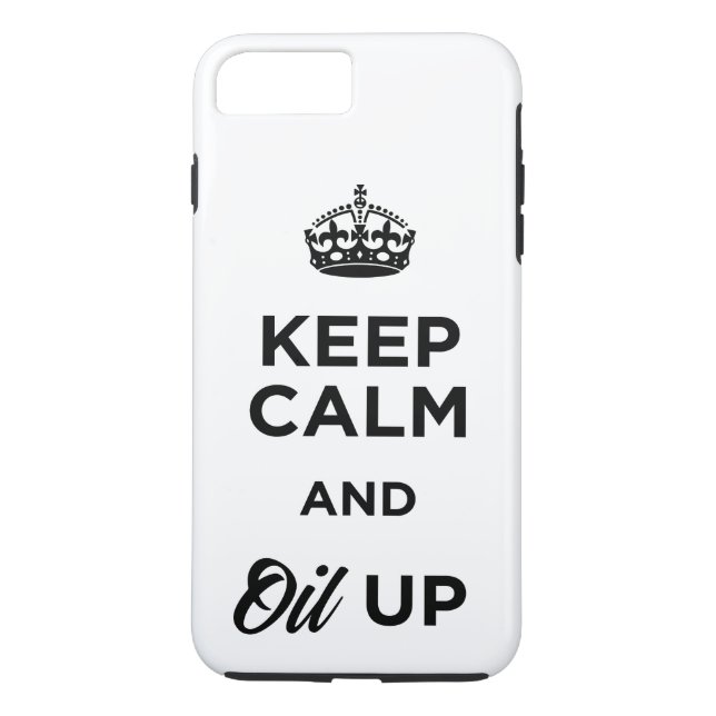 Coques Case-Mate iPhone Gardez le calme et huilez (Dos)