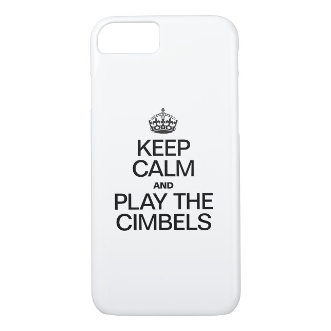 COQUES Case-Mate iPhone GARDEZ LE CALME ET JOUEZ AUX CIMBELS (Dos)