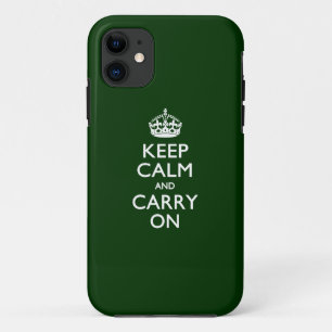 Etui iPhone Case-Mate GARDEZ LE CALME ET LE DÉCOR Vert Forêt