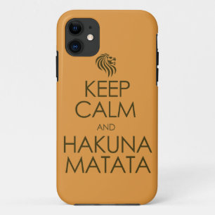 Coques Pour iPhone Gardez le calme et le Hakuna Matata