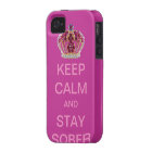 Gardez le calme et restez sobre