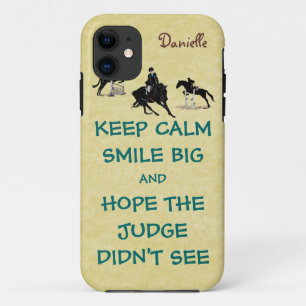 Coque Case-Mate Pour iPhone Gardez le calme, grand cavalier de sourire