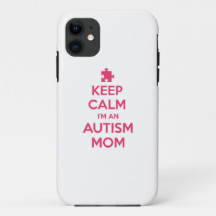 Coque iPhone 11 Gardez le calme que je suis une maman d'autisme